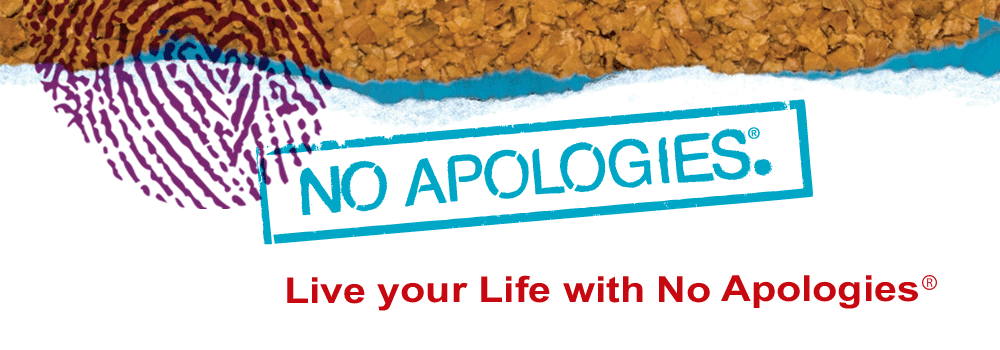 No Apologies inside banner